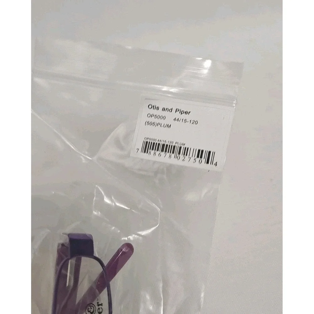 Otis and Piper OP5000 505 Plum 44 15 120 Eyeglasses Frames Purple Metallic‎ New
